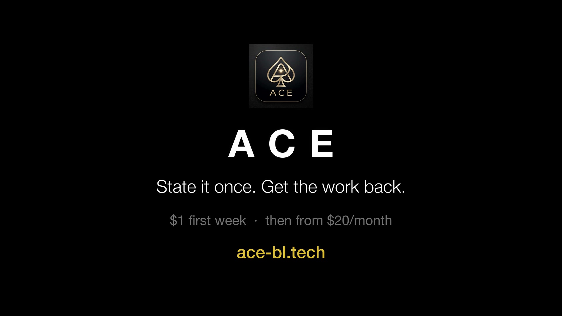 Ace running on a Mac in the real product film.